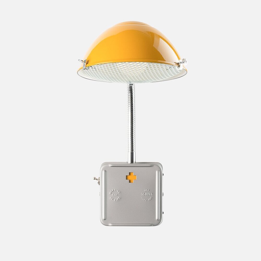 Schoolhouse Radar Sconce (pictured in Industrial Yellow)