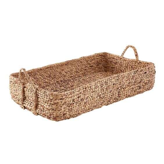 Container Store Water Hyacinth Natural Weave Basket