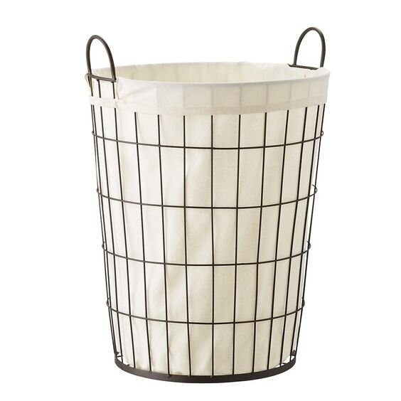 Container Store Iron Storage Barrel with Liner