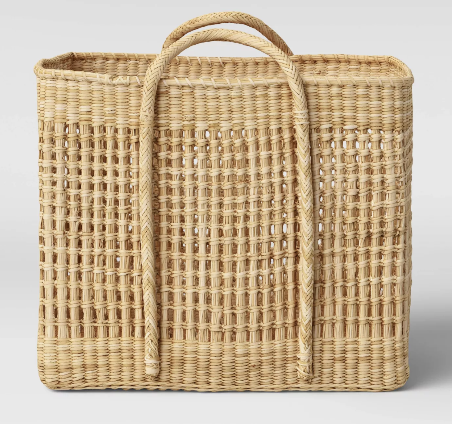 Studio McGee for Target Open Weave Square Basket 