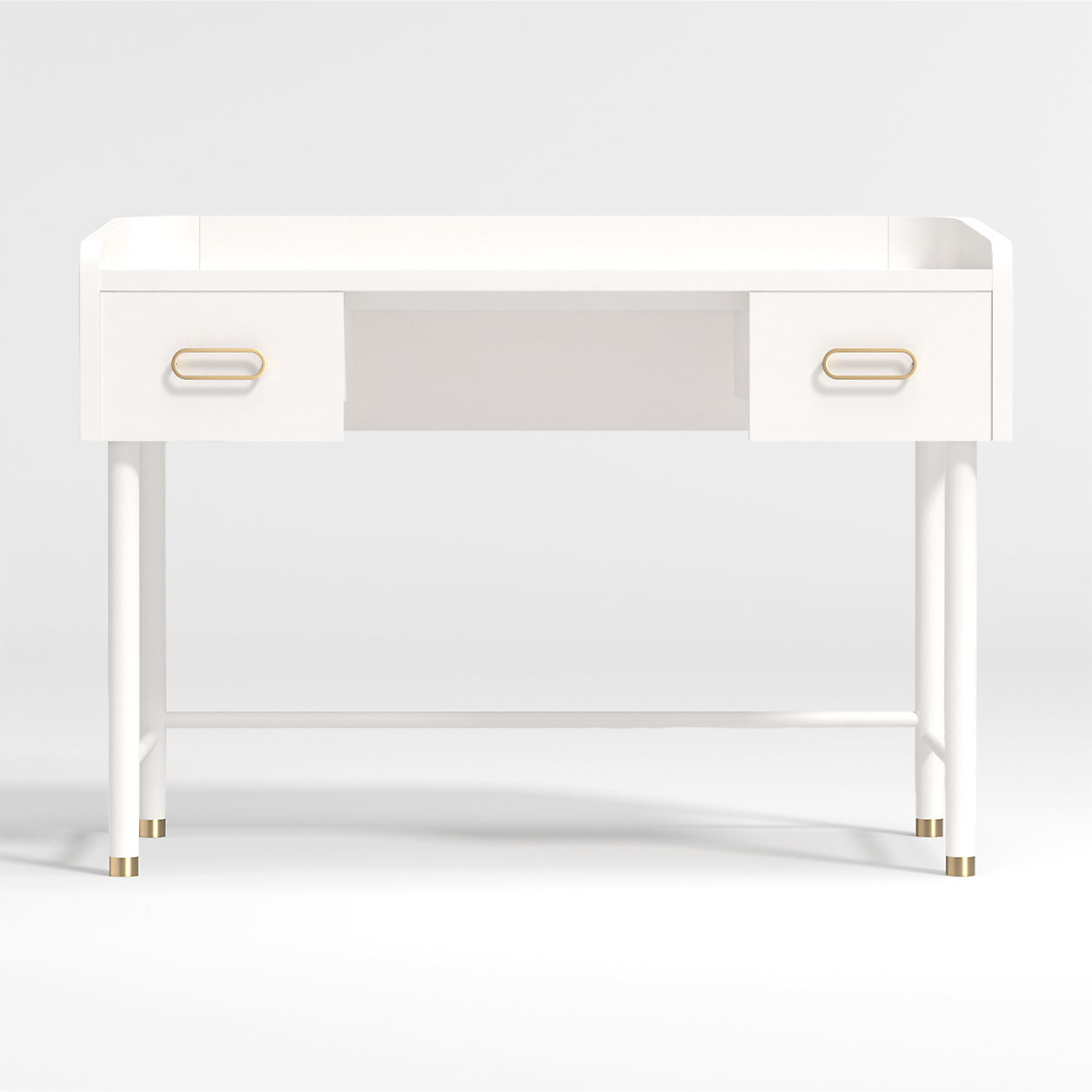Crate &amp; Kids Arlo White and Gold Desk 