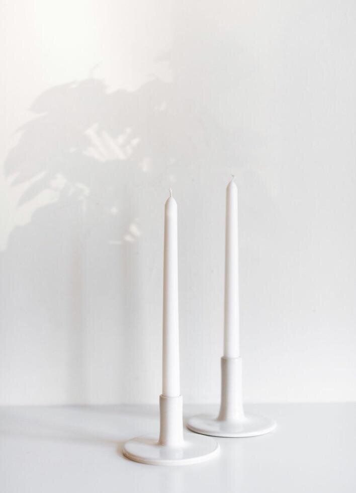 Notary Ceramics Taper Candle Holders 
