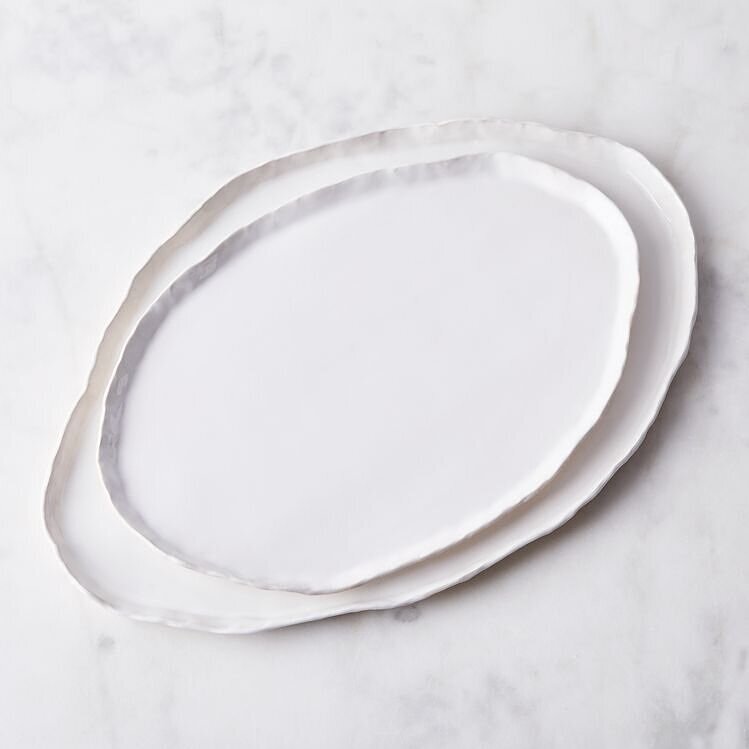 Food 52 Handmade Crinkle Edge Platter 