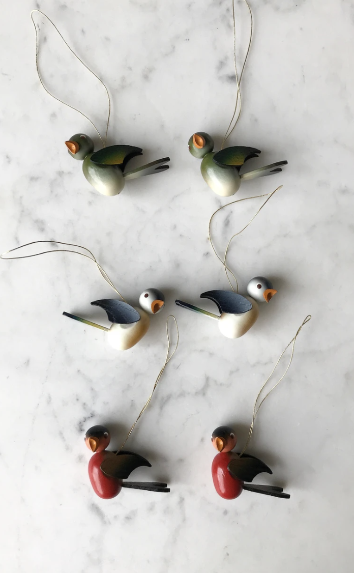 Heirloom Art Co. Bird Ornaments