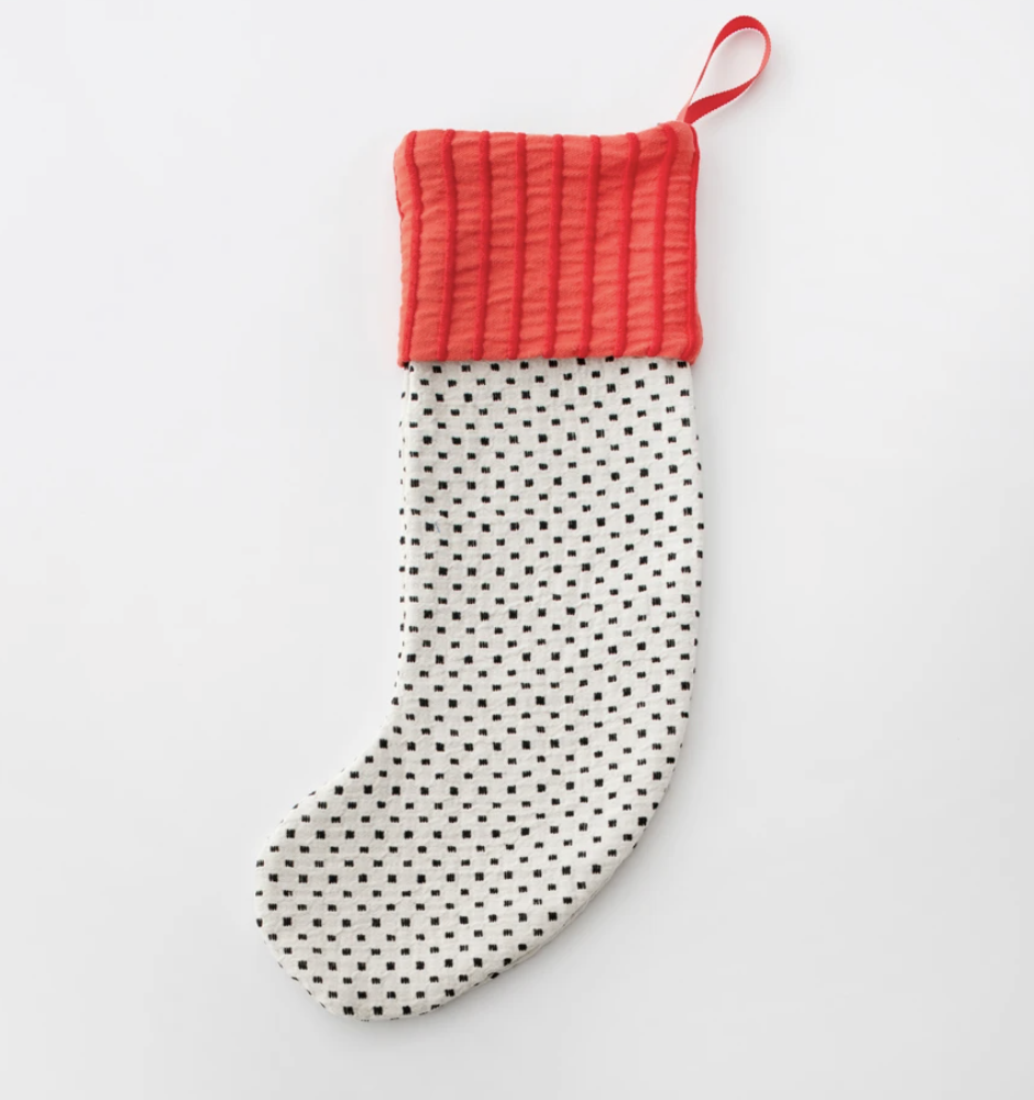Schoolhouse Dotted Stitch Stocking