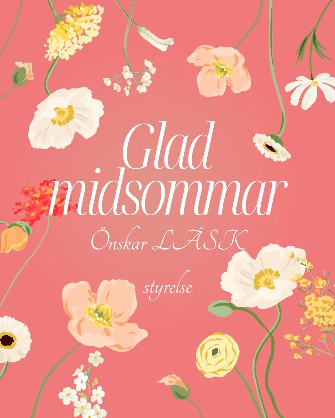 Glad midsommar p&aring; er alla fina L&Auml;SK:are❤️

Vi hoppas ni har en superfin sommar, s&aring; ses i i slutet p&aring; augusti igen❤️

Kram, 
//Styrelsen❤️