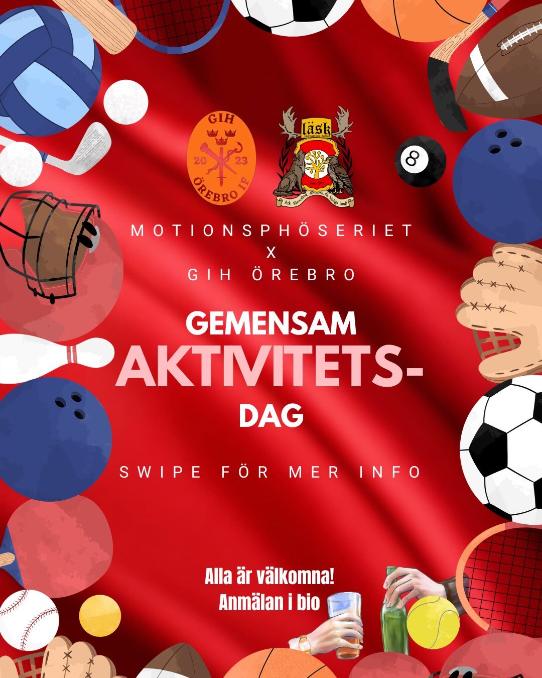 Tjena alla L&Auml;SKare!❤️

Som tidigare &aring;r kommer vi i motionsph&ouml;seriet sikta p&aring; ett samarbete med &Ouml;rebros idrottsstudenter fr&aring;n f&ouml;reningen GIH. F&ouml;rra &aring;ret kom &Ouml;rebro till oss d&auml;r vi under dagen 