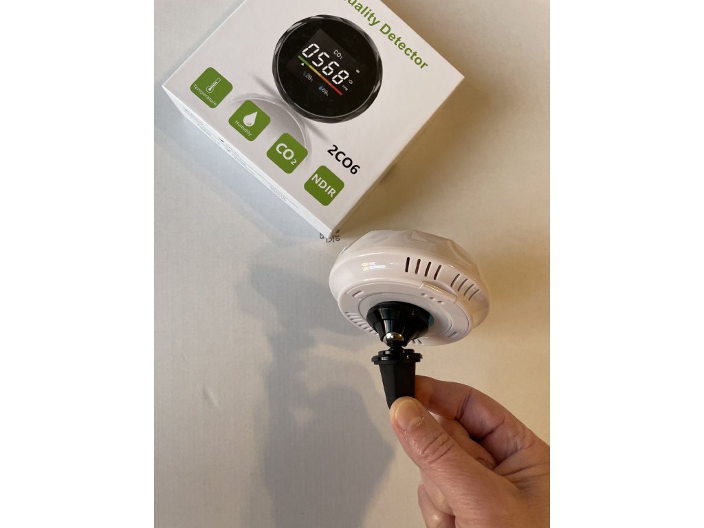 Infrared NDIR Carbon dioxide CO2 detector with alarm, thermometer