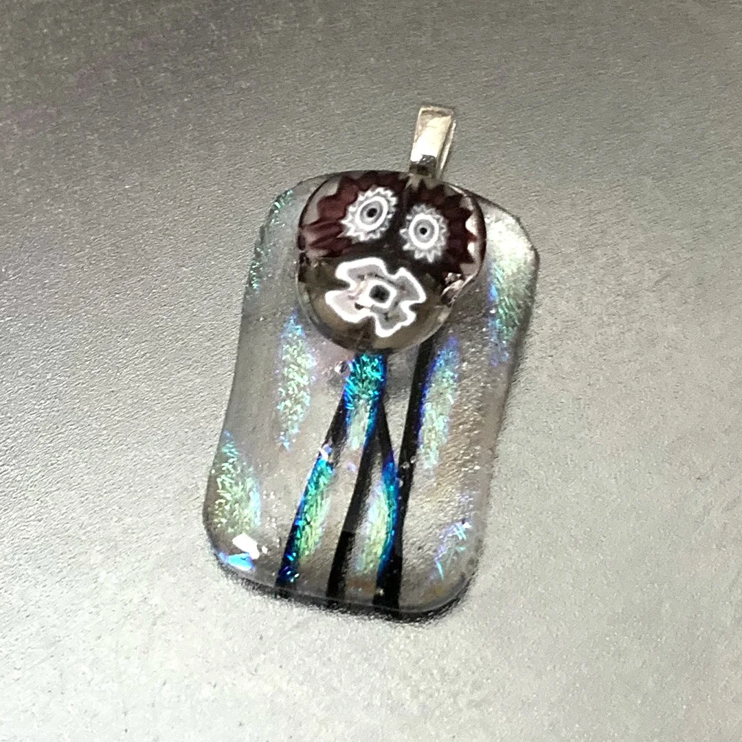 Clear Dichroic Pendant