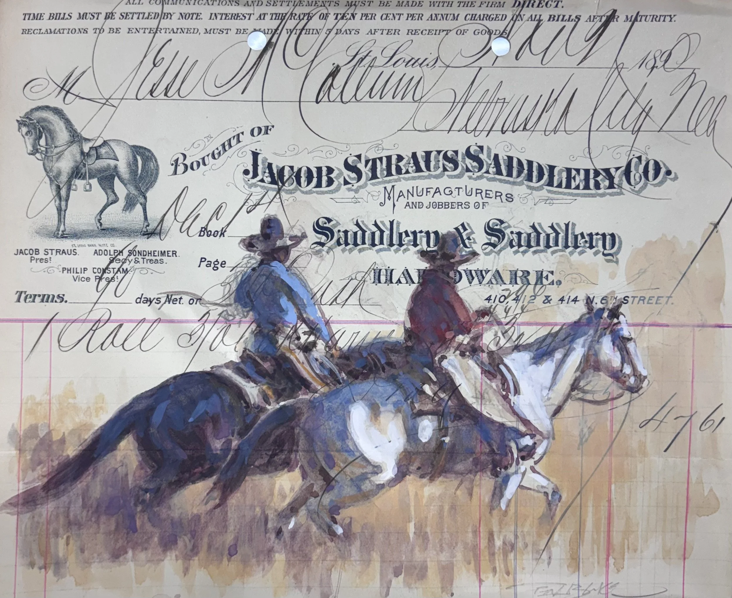 "Strauss Saddlery" - Teal Blake