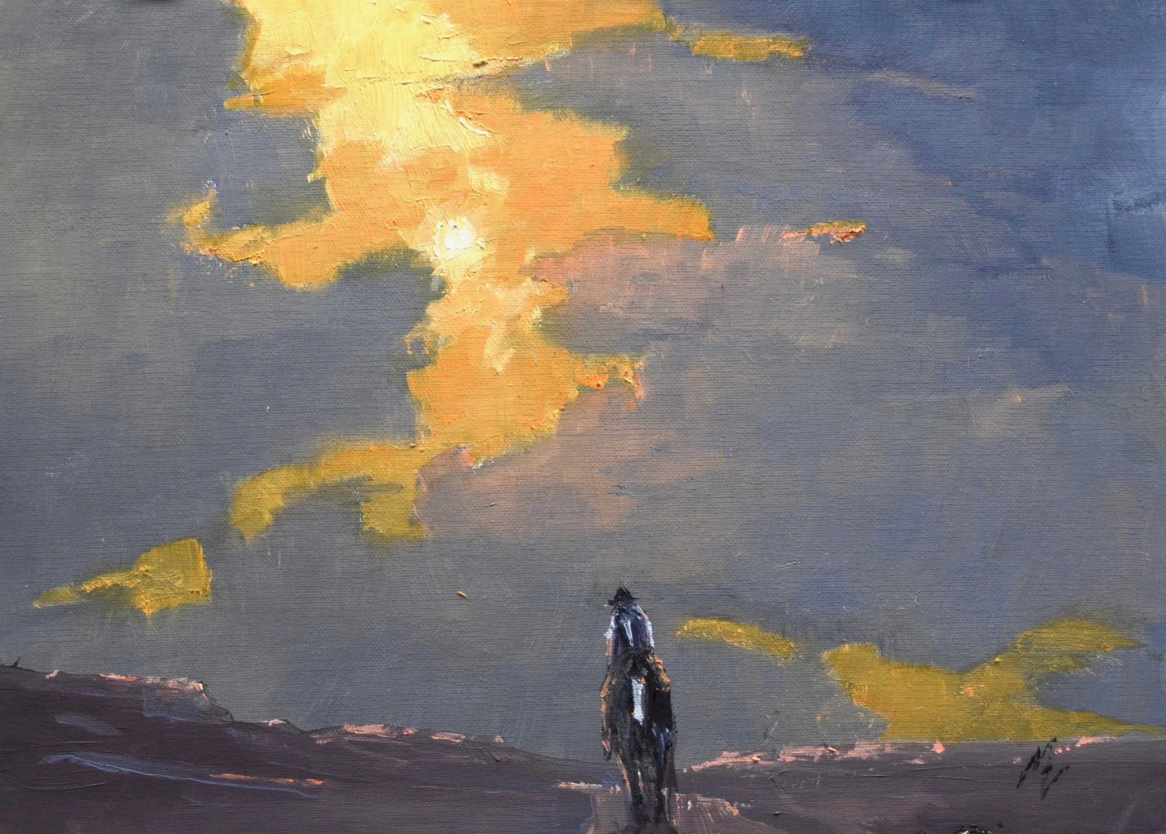 "On a Western Trail - Study" - Michael Ome Untiedt