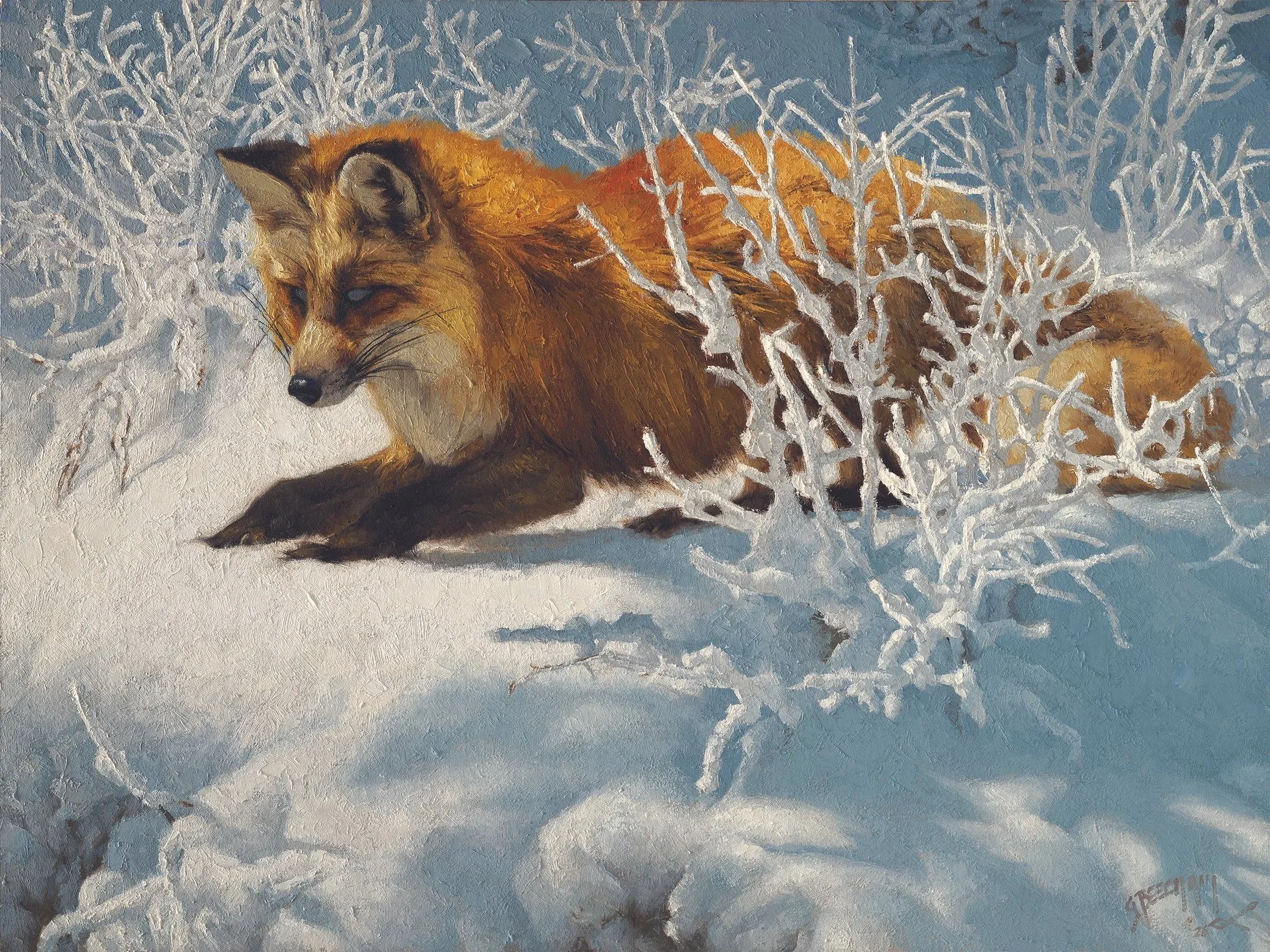 "Anticipation" by Greg Beecham. Oil, 18 x 24 inches, $11,000. Lot 66.