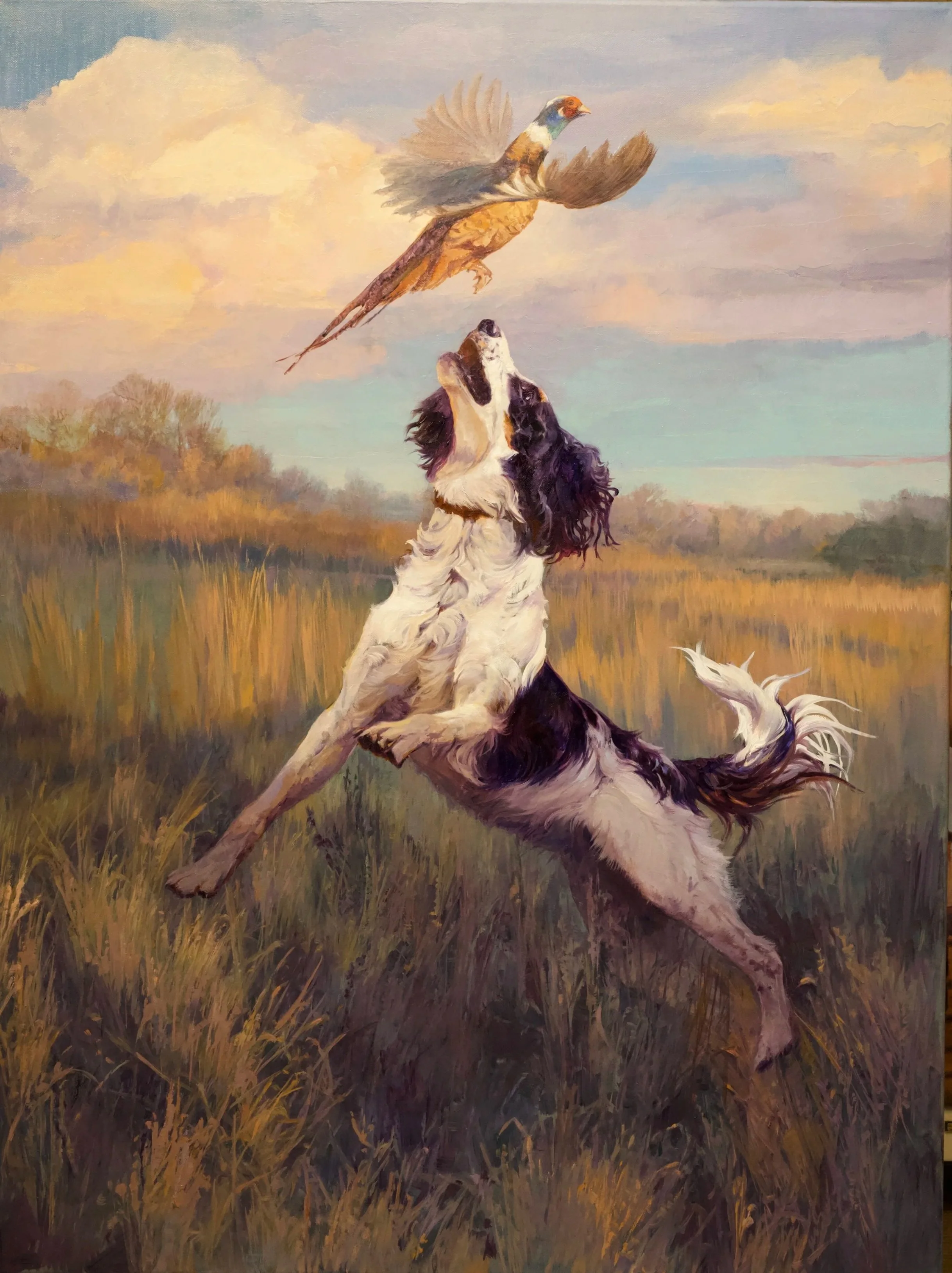 "Air Born" by Julie Jeppsen. Oil, 40 x 30 inches, $16,000. Lot 62.