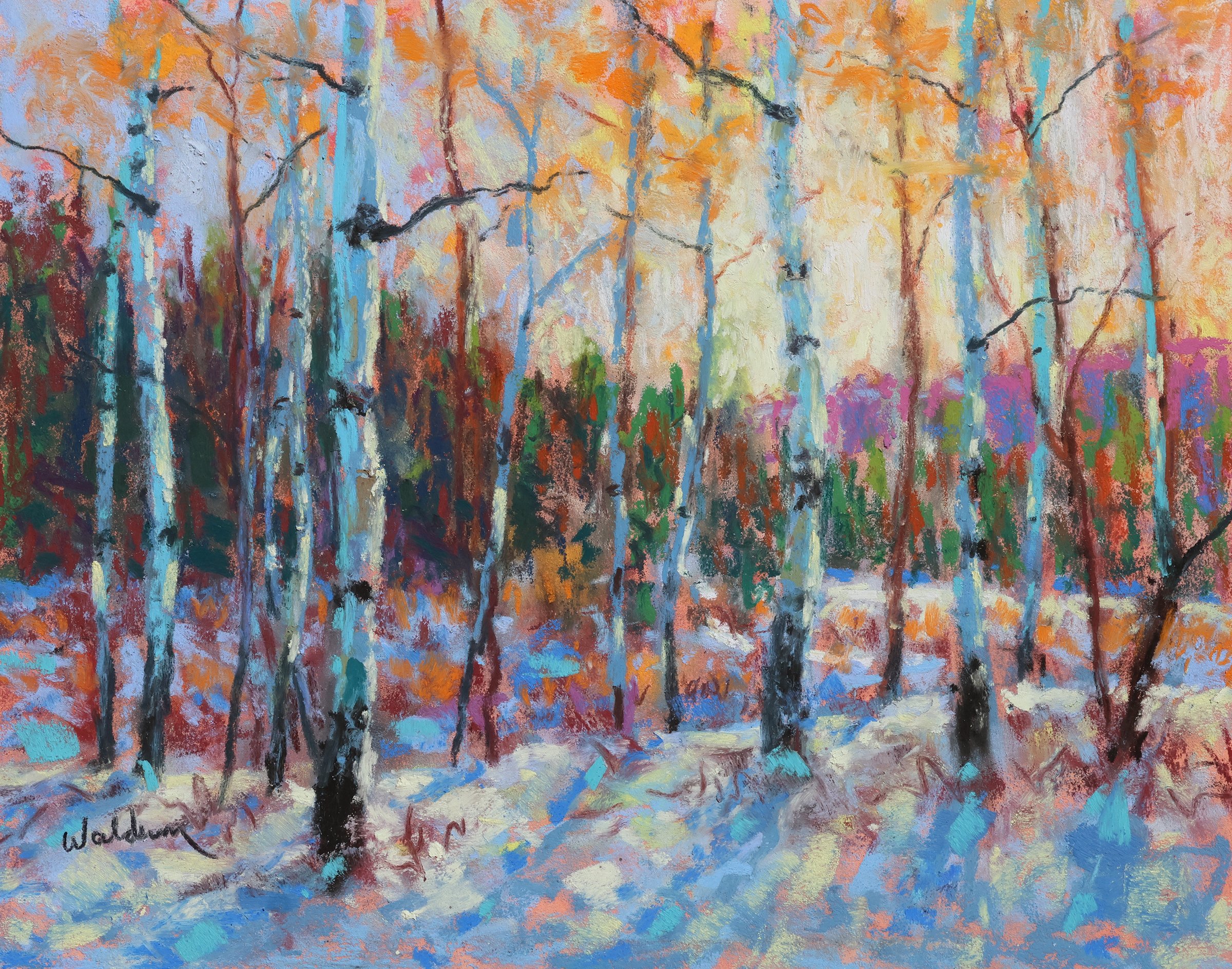 "Late Autumn - Aspens in Yellowstone" - Paul Waldum