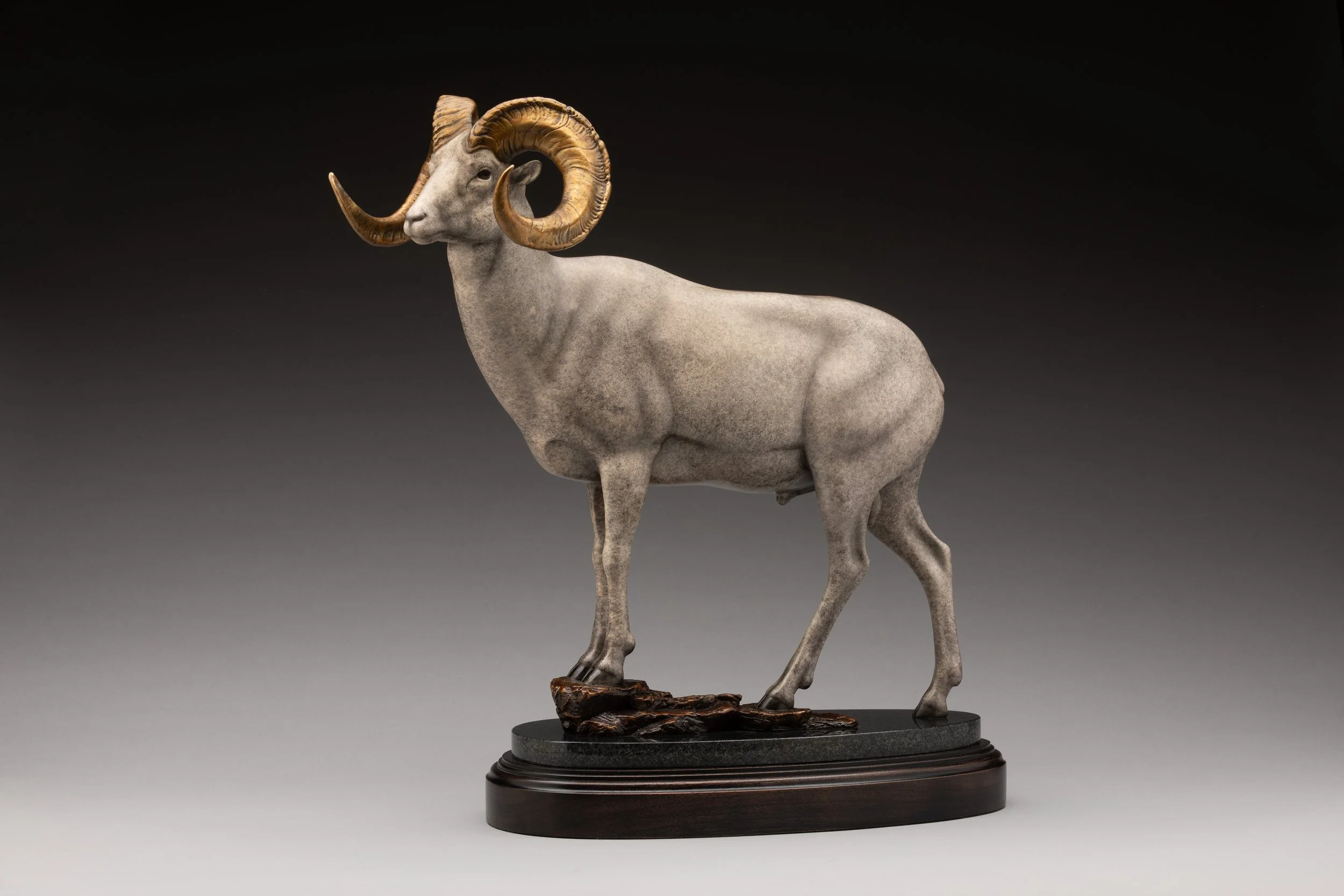 "Chugach" by Joshua Tobey. Bronze, 20.75 x 20 x 9.5 inches, $7,200. Lot 34.