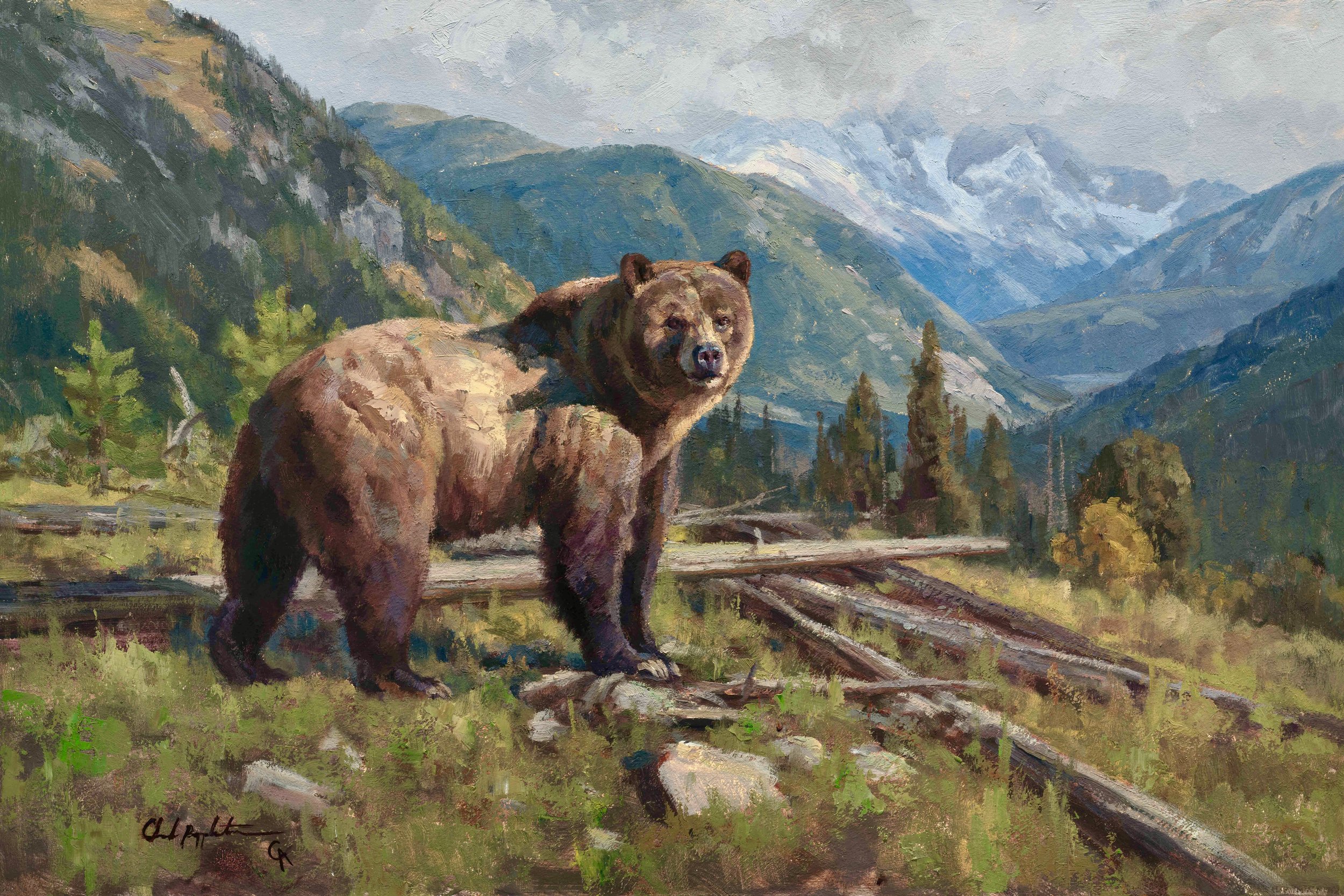 "The Kings Domain" by Chad Poppleton. Oil, 20 x 30 inches, $10,500. Lot 79.