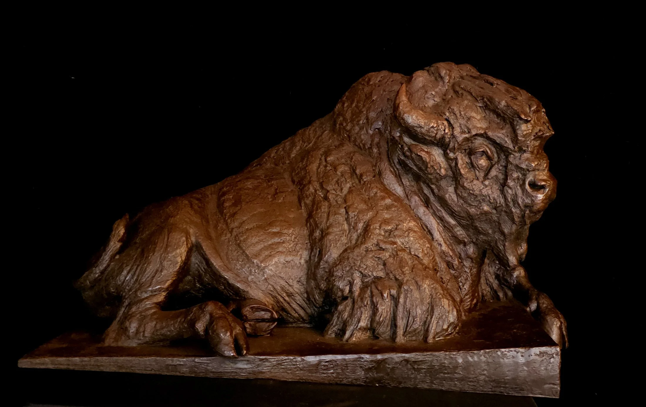 "Vigilant Guardian" by Brandon Bailey. Bronze, 30 x 17 x 19 inches, $16,000. Lot 63.