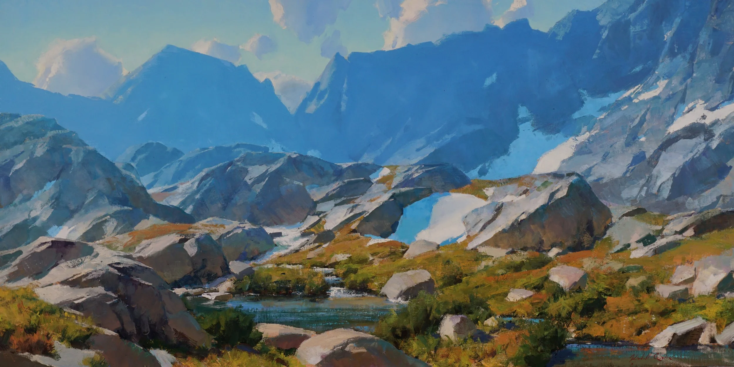 "Cradle of the Green River" by Kimball Geisler. Oil, 24 x 48 inches, $18,000. Lot 51.