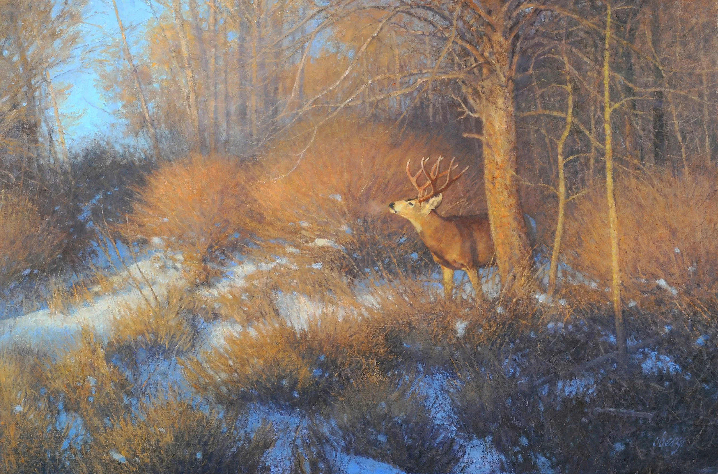 "The Seeker" by Ralph Oberg. Oil, 32 x 48 inches, $24,000. Lot 92.