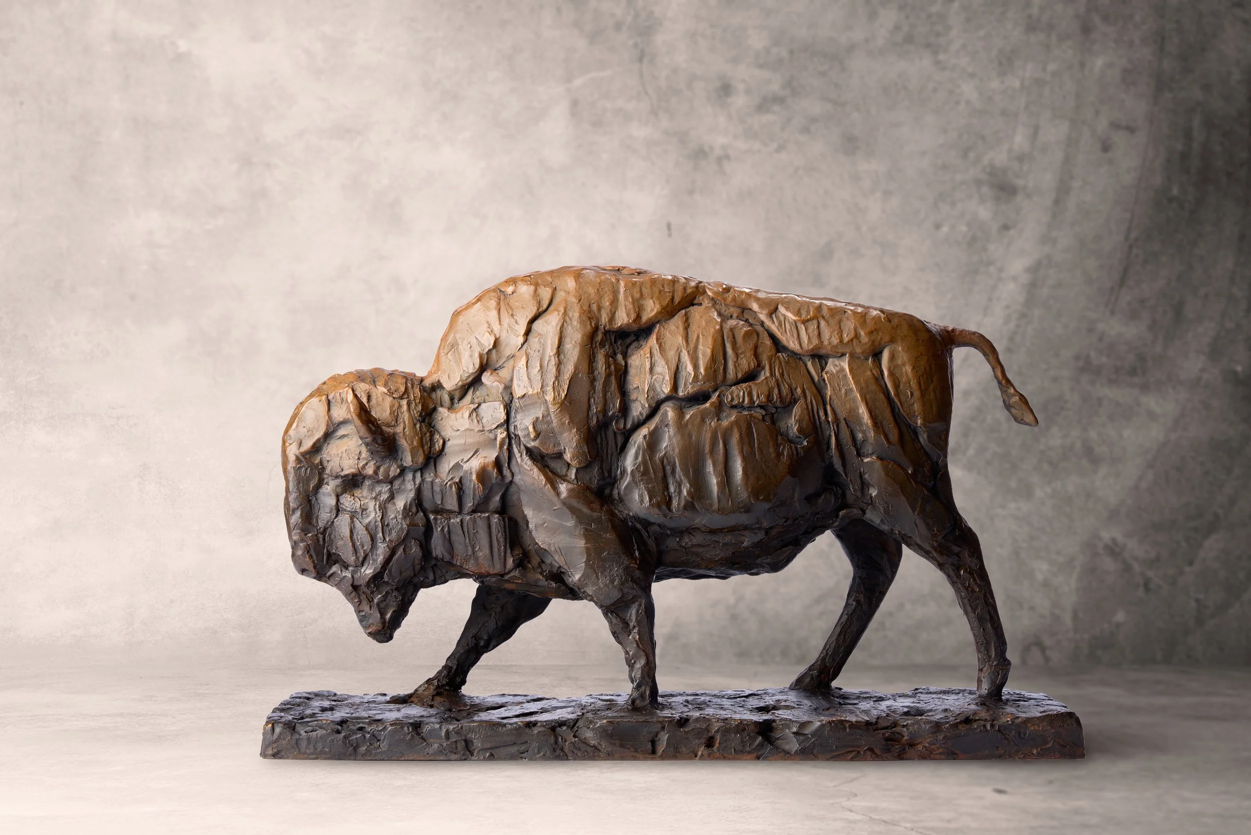 "Under the Western Sky" by Mark Edward Adams. Bronze, 11.5 x 18 x 5.5 inches, $5,500. Lot 102.