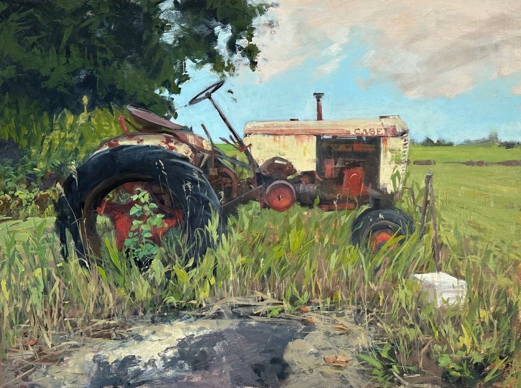 "Idle" by Stephanie Hartshorn. Oil, 30 x 40 inches, $10,200. Lot 93.