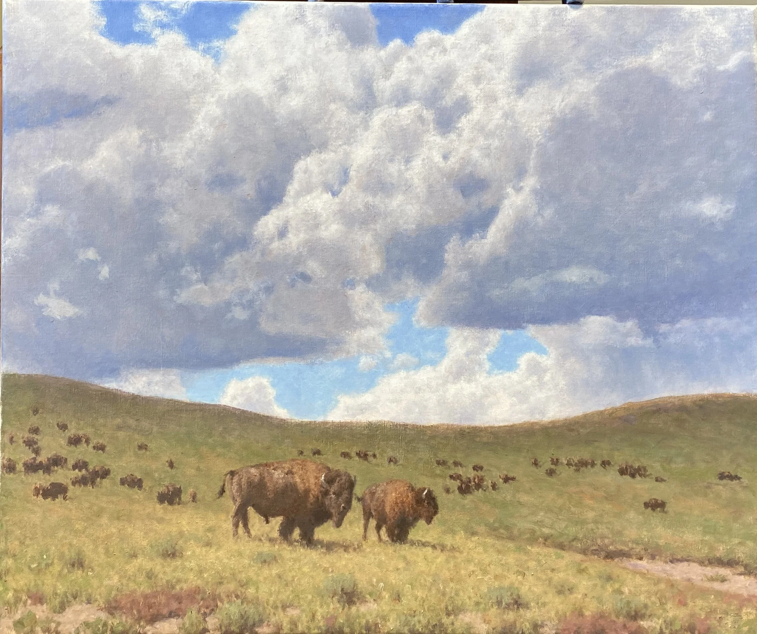 "High Plains Nimbus" by Tucker Smith. Oil, 20 x24 inches, $30,000. Lot 33.