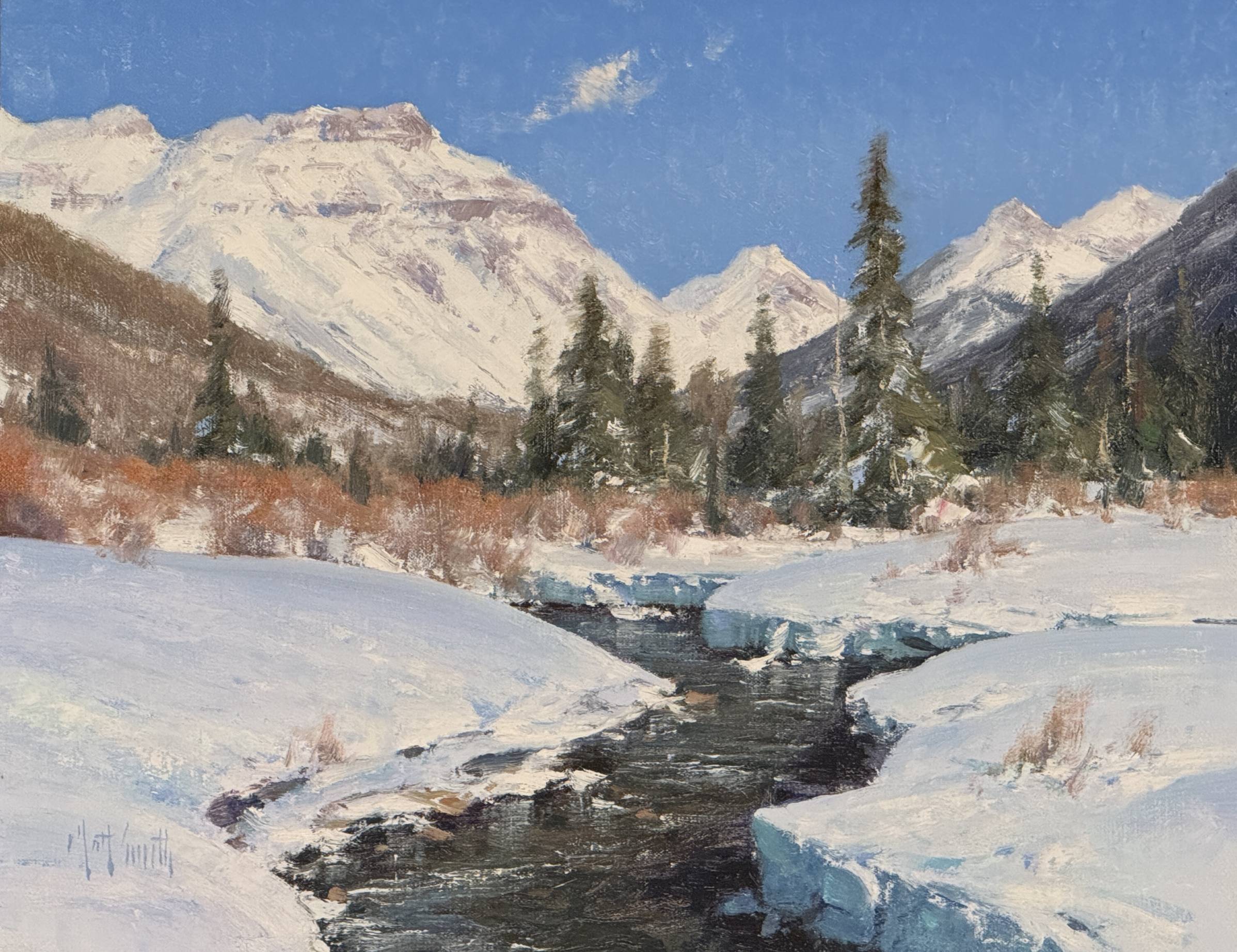 "Early Spring at 9,500 Feet" by Matt Smith. Oil, 14 x 18 inches, $5,500. Lot 47.
