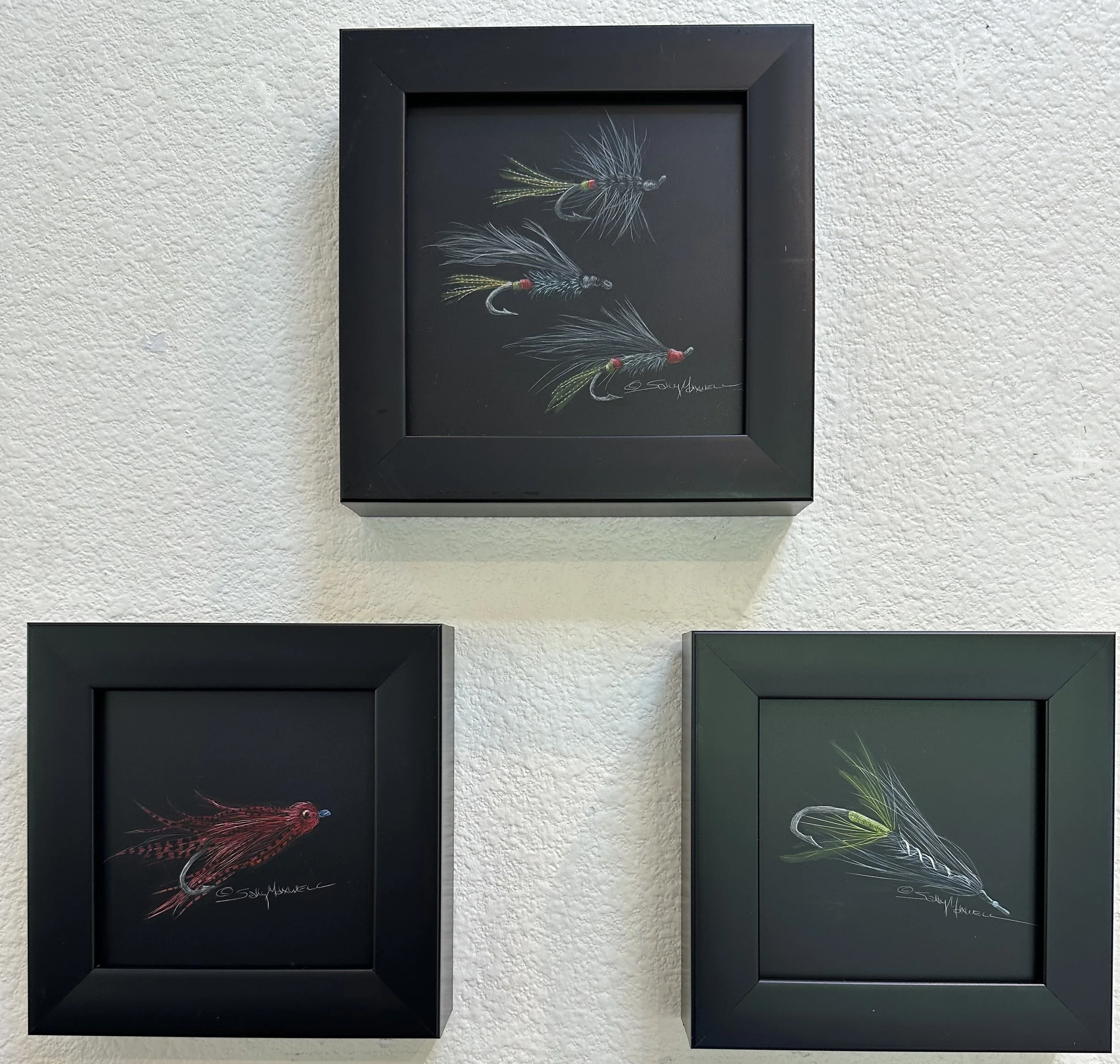 "Set of Fishing Flies" - Sally Maxwell