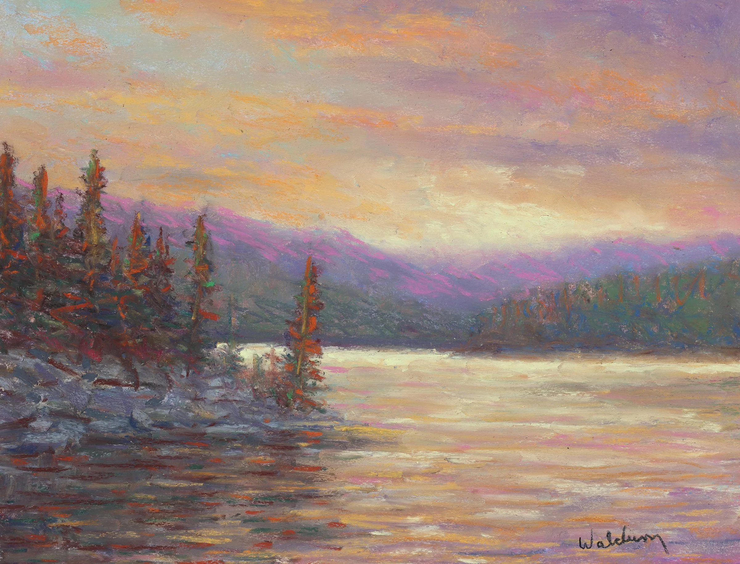 "Morning Light Along Yellowstone Lake" - Paul Waldum
