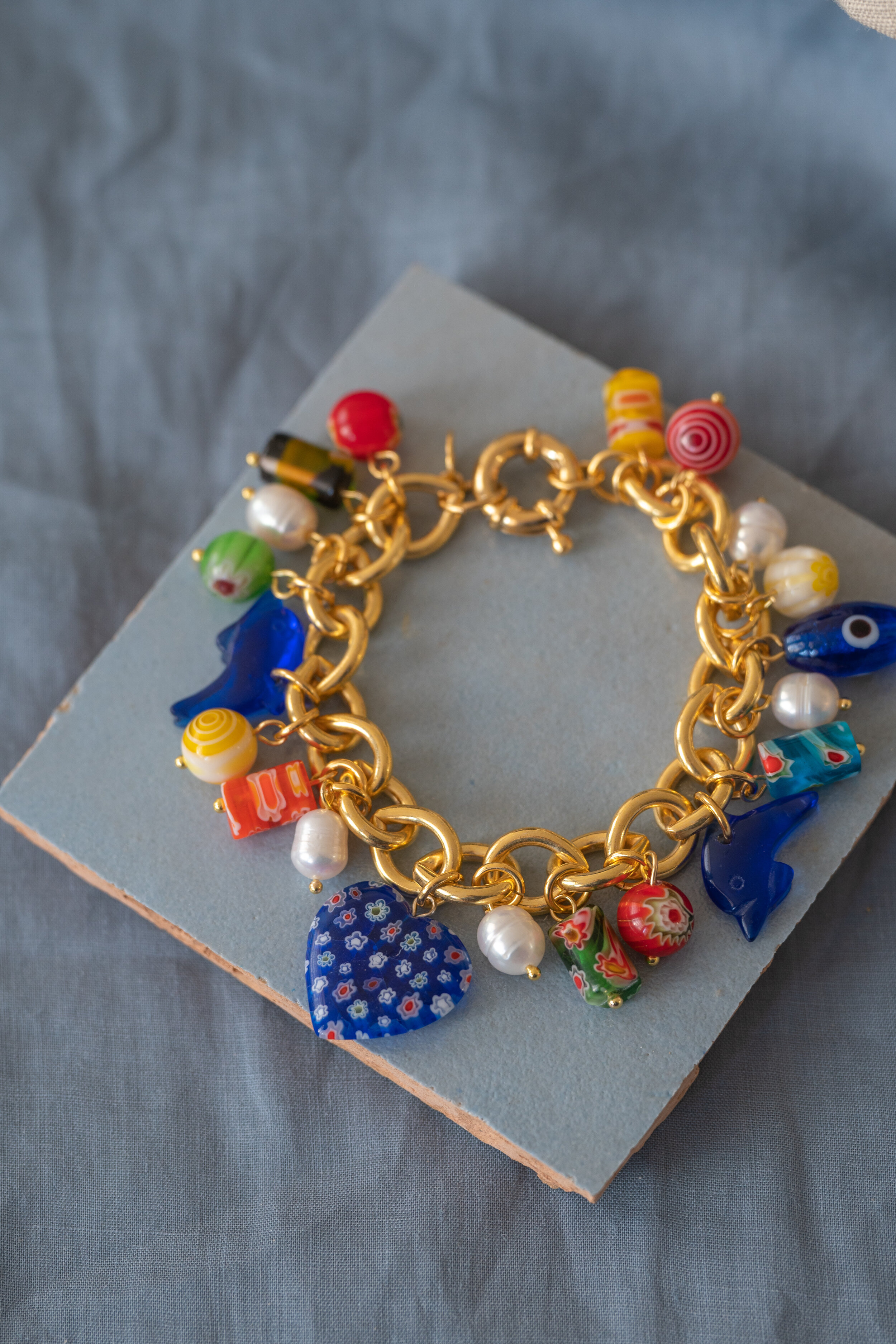 Gold Enamel Turquoise Obsidian Bracelet | Mens jewelry bracelet, Fashion  bracelets, Beaded bracelets
