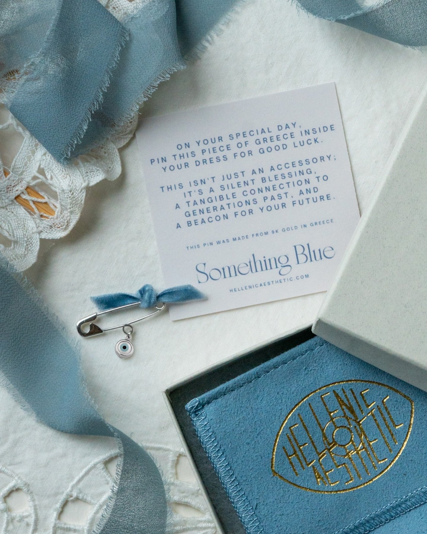 A cherished Greek custom beautifully reimagined for your wedding day ✨

Carry a piece of heritage and tradition with Hellenic Aesthetic&rsquo;s Something Blue Pin. This isn&rsquo;t just an accessory; it&rsquo;s a silent blessing, a tangible connectio