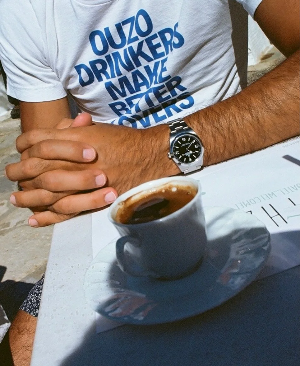 Do ouzo drinkers make better lovers? Shop our merch for a fun Valentines present at the link in our bio &hearts;️