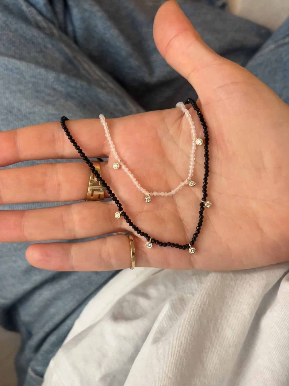 Diamonds are always a good idea&hellip;💎✨🧿 shop @anthi.jewelry at Hellenic Aesthetic