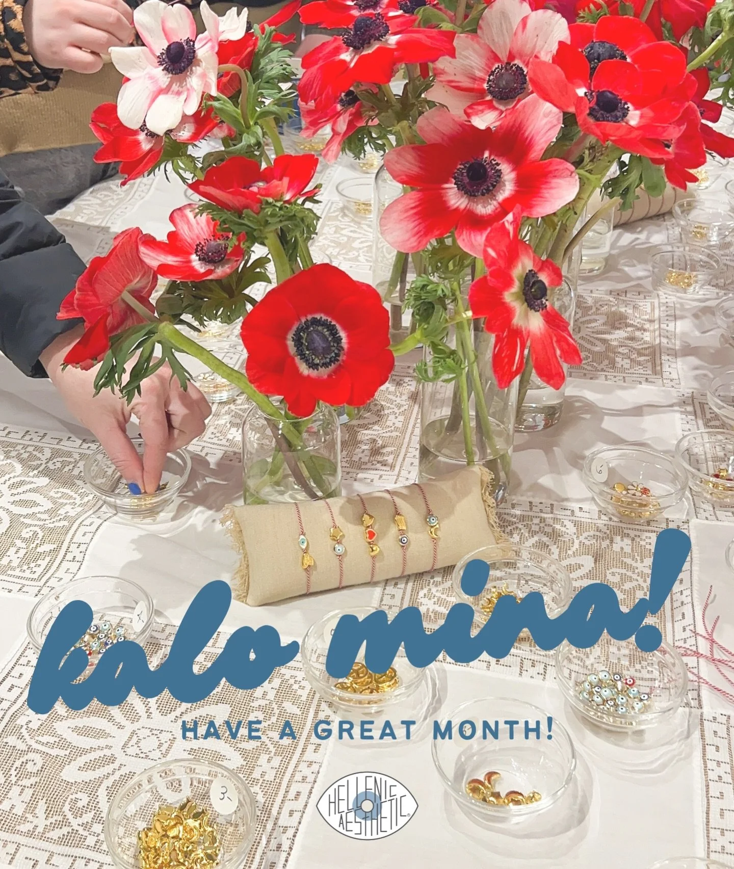 Happy first day of March! Join us today in store for your last chance to make your own March Bracelet with us! We&rsquo;re here til 6pm 🤍&hearts;️