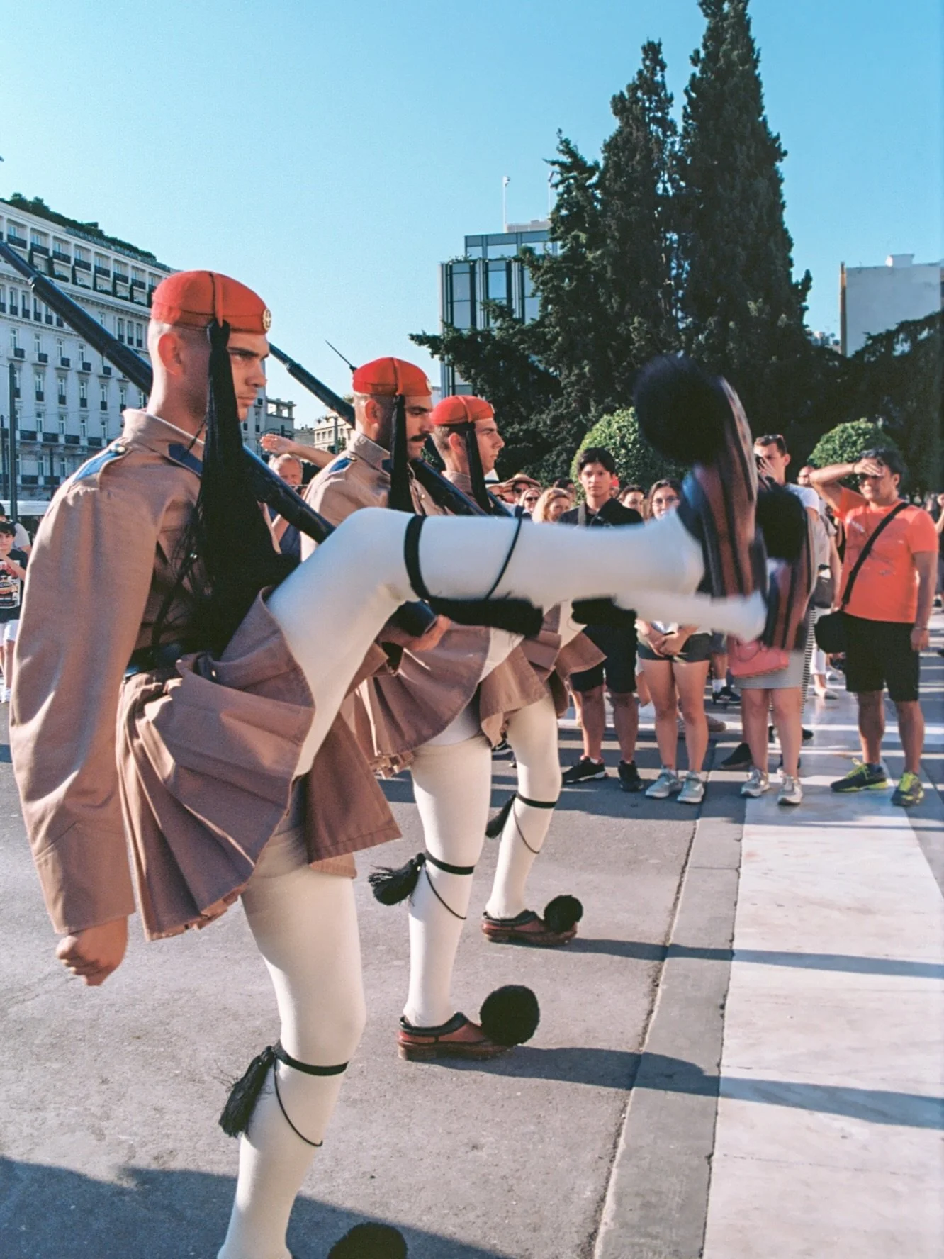 The Tsarouchi &mdash; a symbol of Greek resilience &mdash; now available on embroidered goods for the whole family. Shop now at the link in our bio 🇬🇷