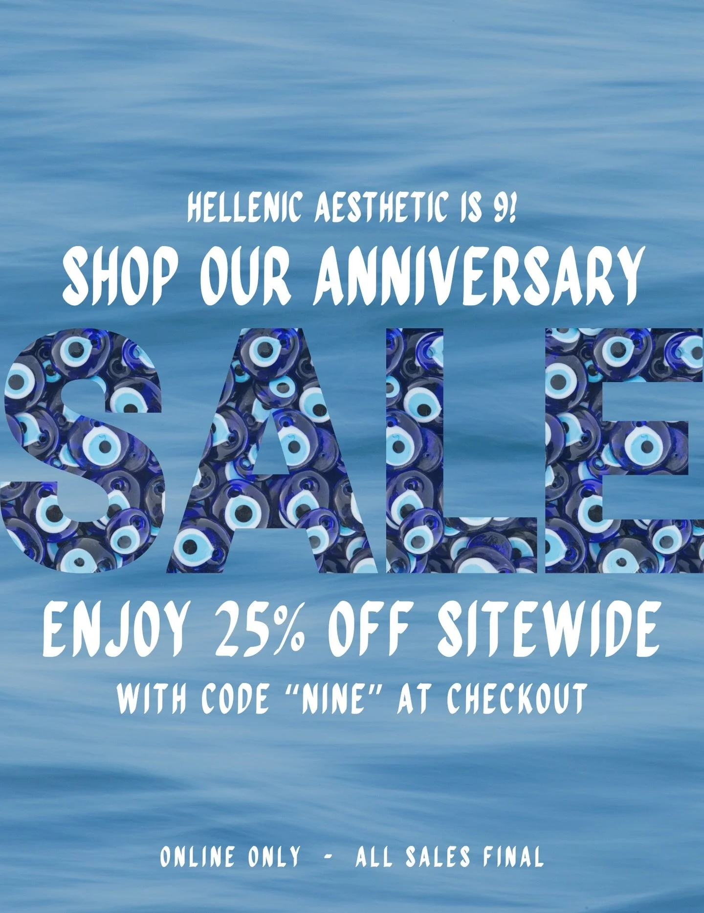 Nearly a decade ago we asked the question, &ldquo;will a Greek fashion store work in America?&rdquo; Nine years online and a NYC store later, the answer is YES. Thank you for being here. Enjoy 25% off our site for the next few days!

All sales are fi