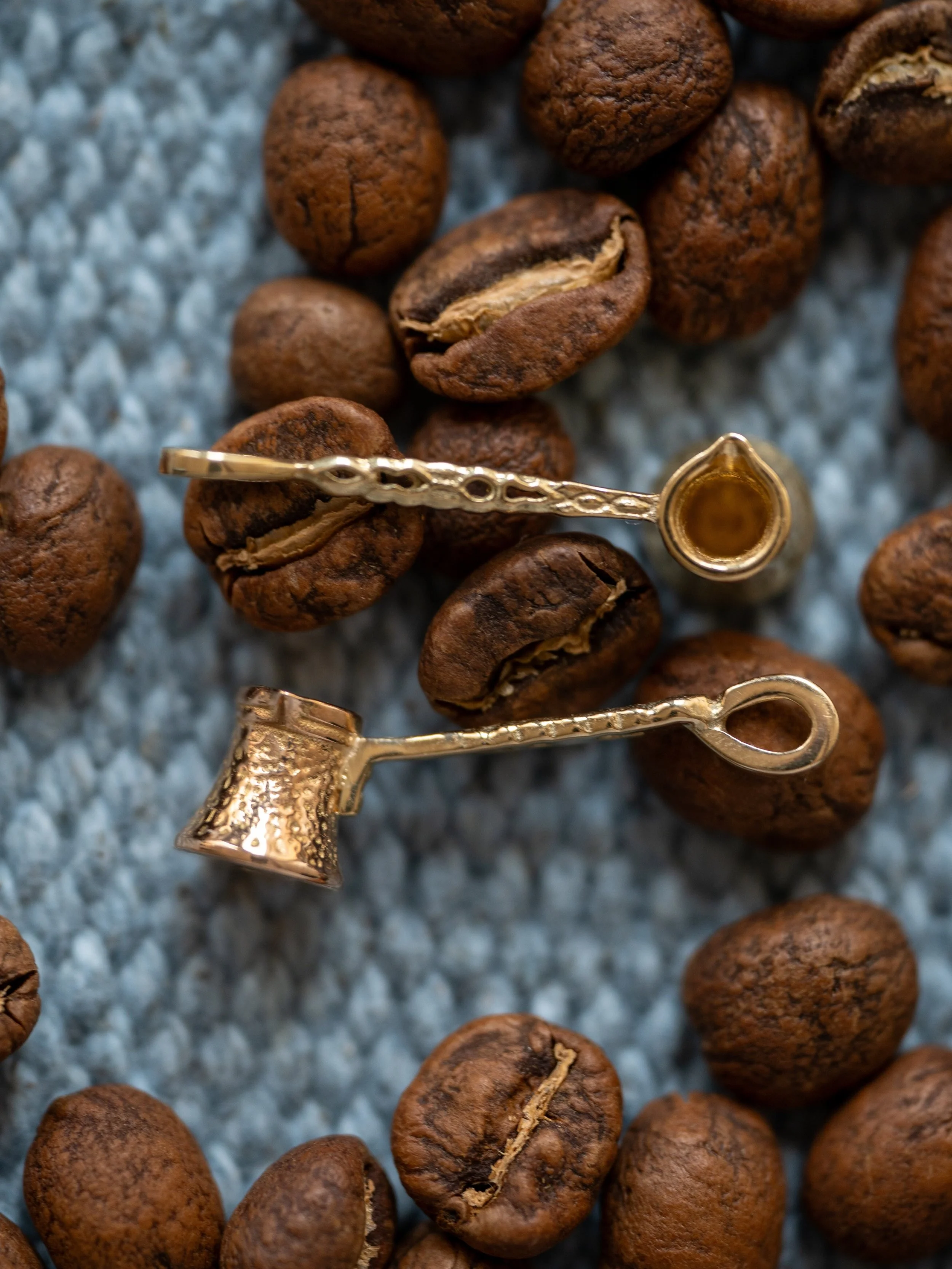 Coffee lovers come together for the @anthi.jewelry Briki Charm ✨