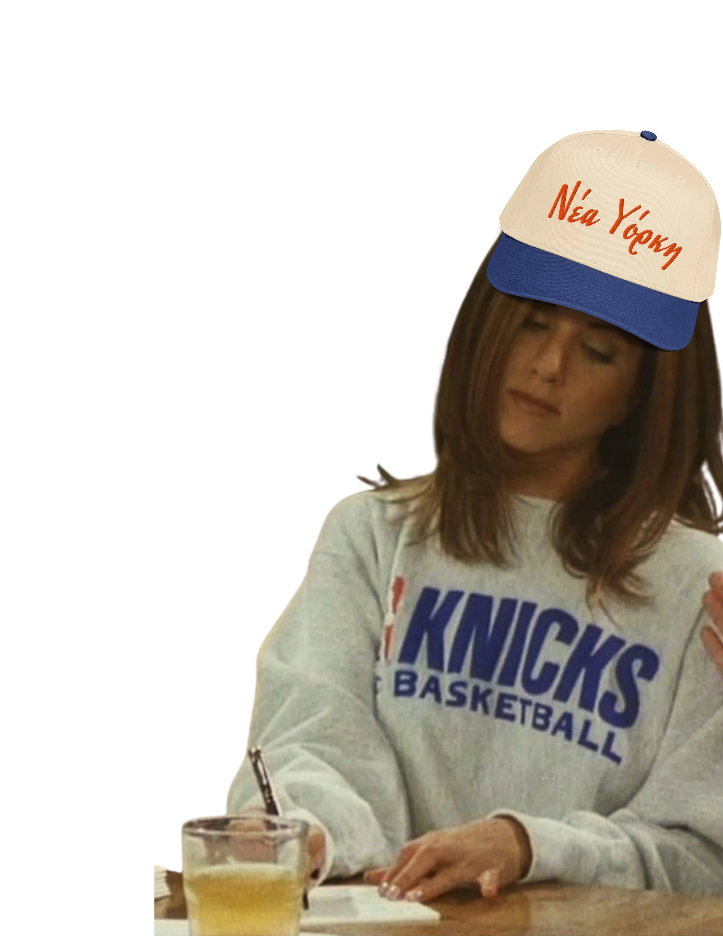 Be like Rachel 🧡💙 get your limited edition Greek New York Hat at the link in our bio