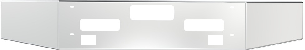 Western Star 47X 49X Set Back Bumper Factory Stainless OEM A21-29509-005 A21-29511-005 A21-29511-021