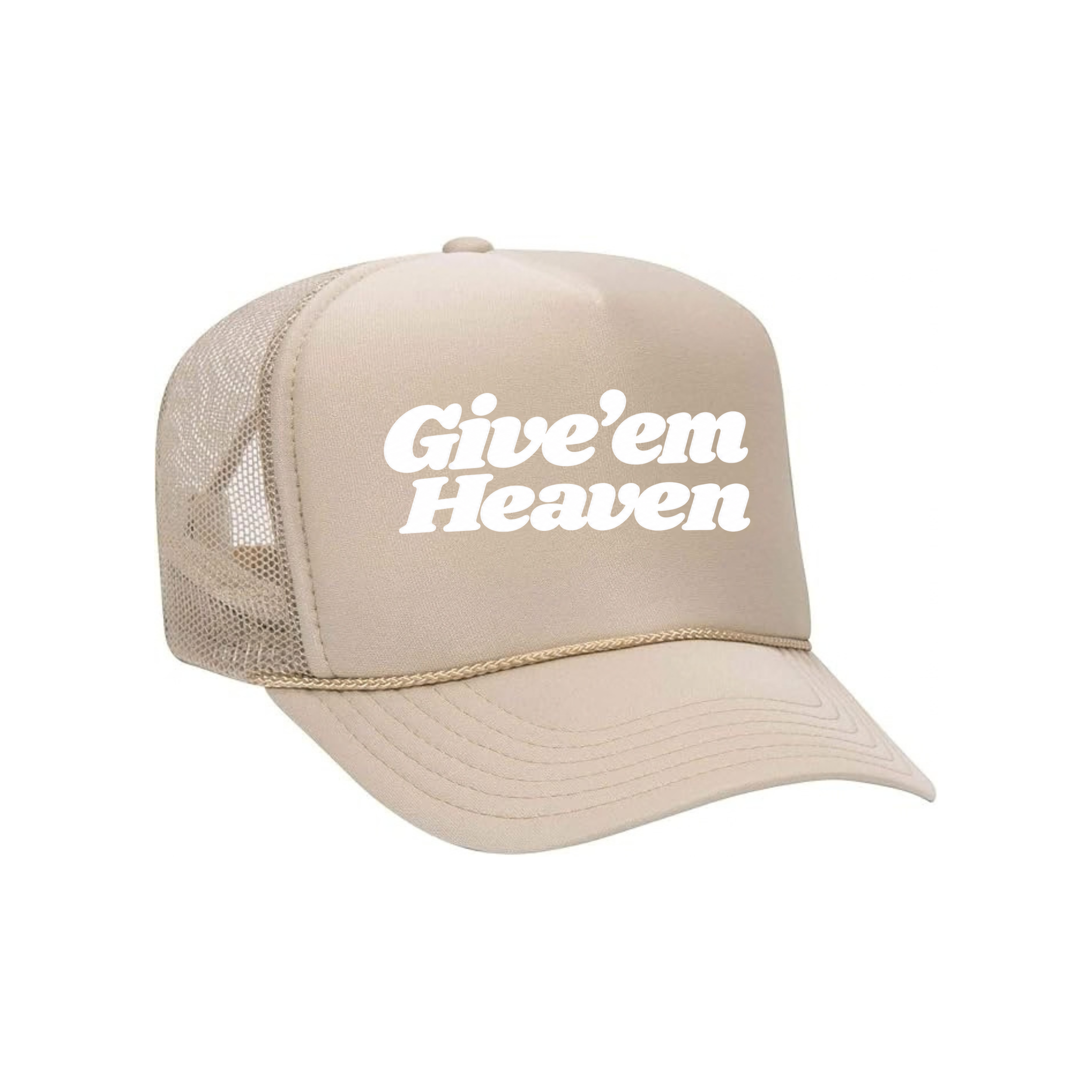 Give Em Heaven Trucker | Beige