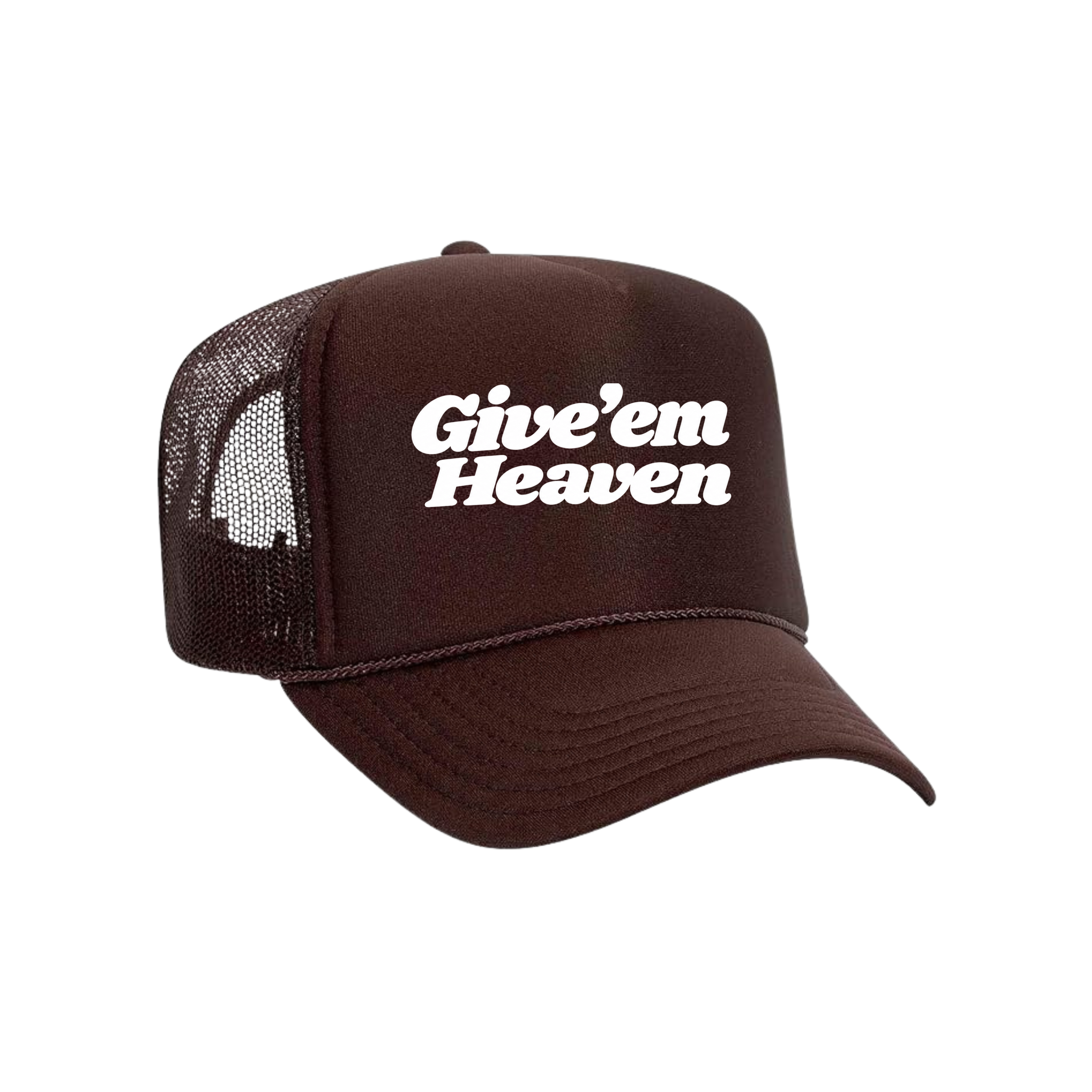 Give Em Heaven Trucker | Brown