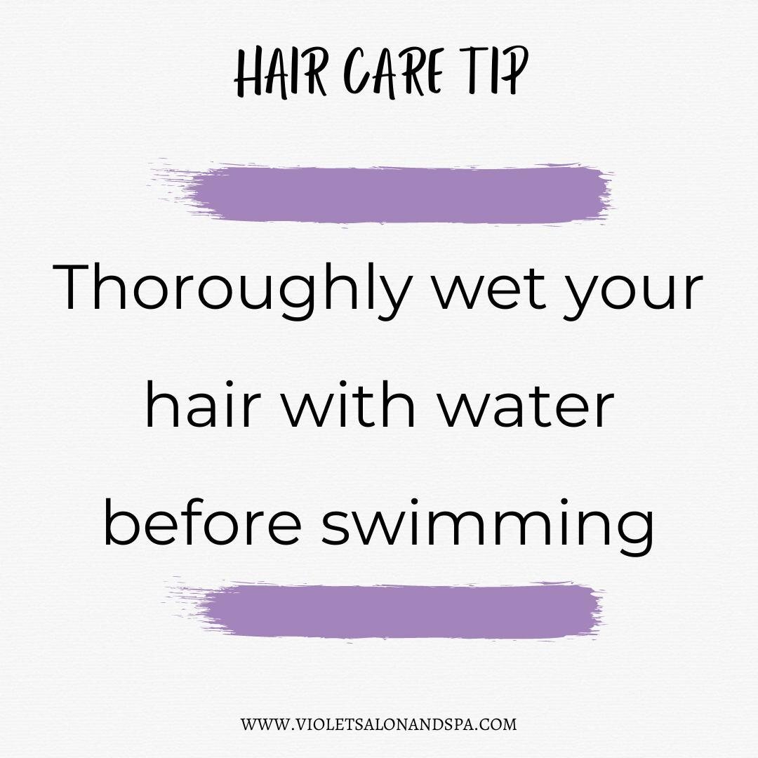 Want to minimize breakage and dryness during the summer?

If you hair is wet with clean water, it won't absorb as much pool chemicals or saltwater which can cause dryness and breakage!
.
.
.
.
.
#dcsmallbusiness #violetsalonandspadc #haircaretip #hai