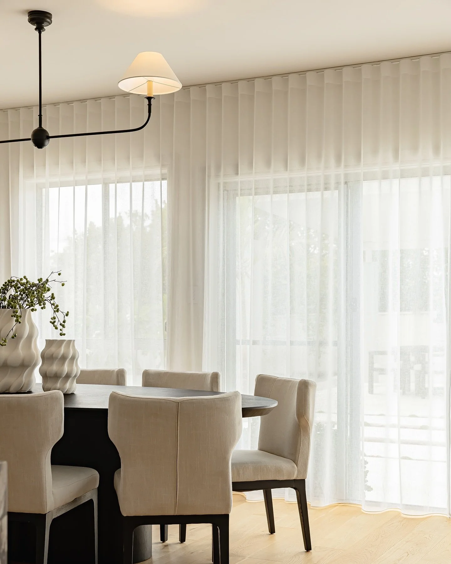 Soft sheer curtains, warm timber floors and an effortless dining setting that creates a space that feels calm, curated and inviting. 

&bull;

&bull;

&bull;

#sydneyrealestate #styledtosell #realestate #interiorinspo #interior #styling #property #sy