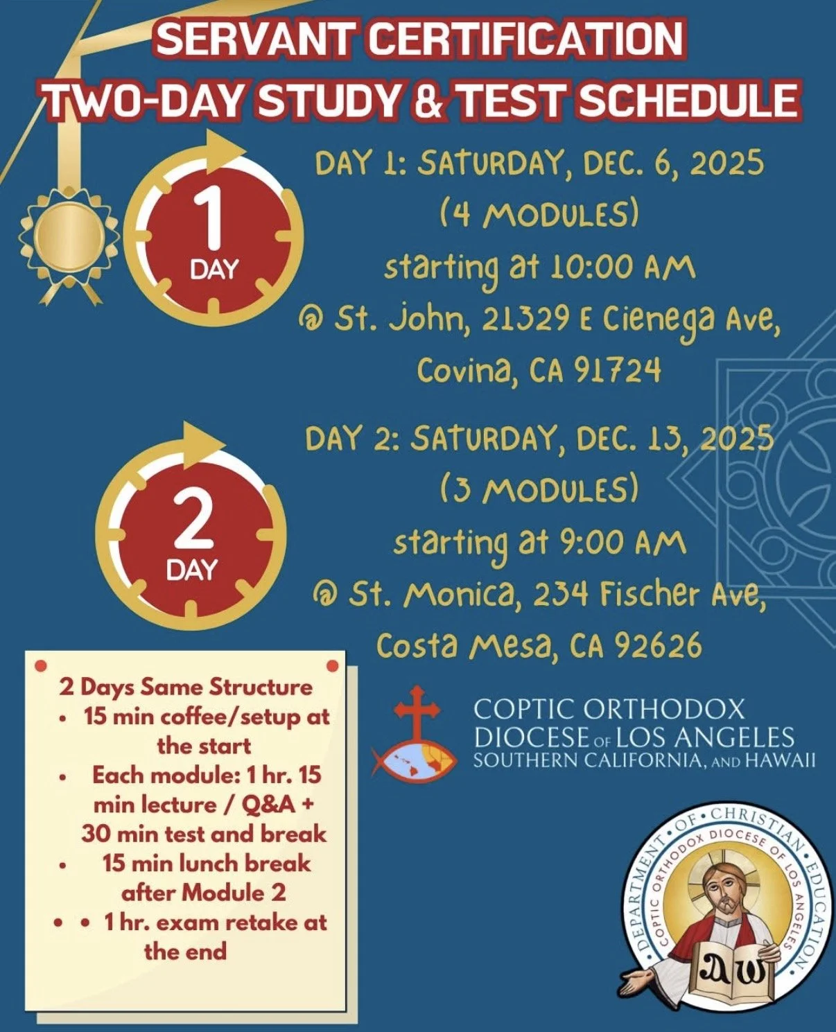 Servant Certification Module Review and Testing Information