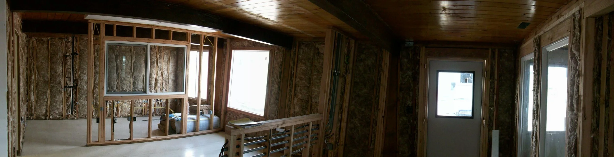 insulation and windows added