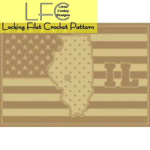 American Flag - Illinois LFC — Lissa Conley Designs