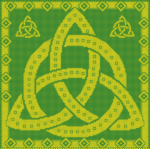 Trinity Knot 2in1 LFC Lap Throw G10 — Lissa Conley Designs