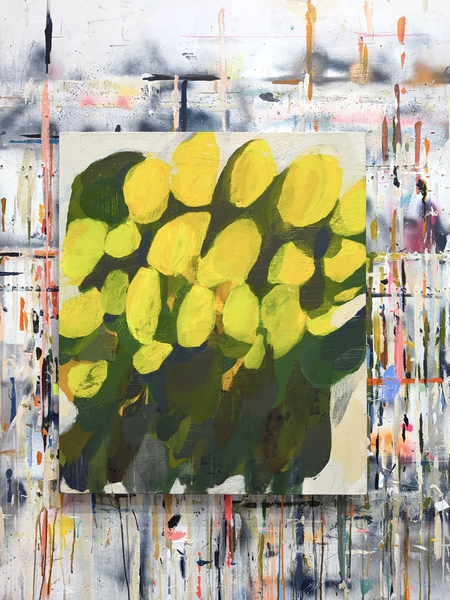 websiteUpdates_MURDZA.art_FeaturedPage2026-09_canvas27_inv26-29_fromWalkingRemembered7-yellow_28x24_seasonal_studioWall1-smaller copy.jpg