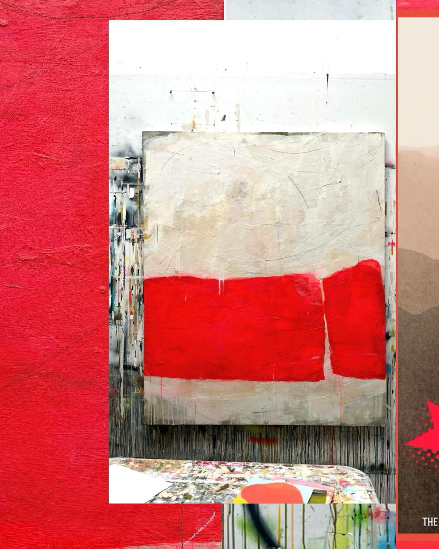 New work 'going to ground' (48x60in) on view at @fordgallery.pdx for the 'Calm In the Chaos' group show. Opening tonight Oct 3 (6-9P) for First Friday and up thru Nov 16. Gallery located in my studio building. Come thruuu🌹
//
EVENT: I'm lucky Studio