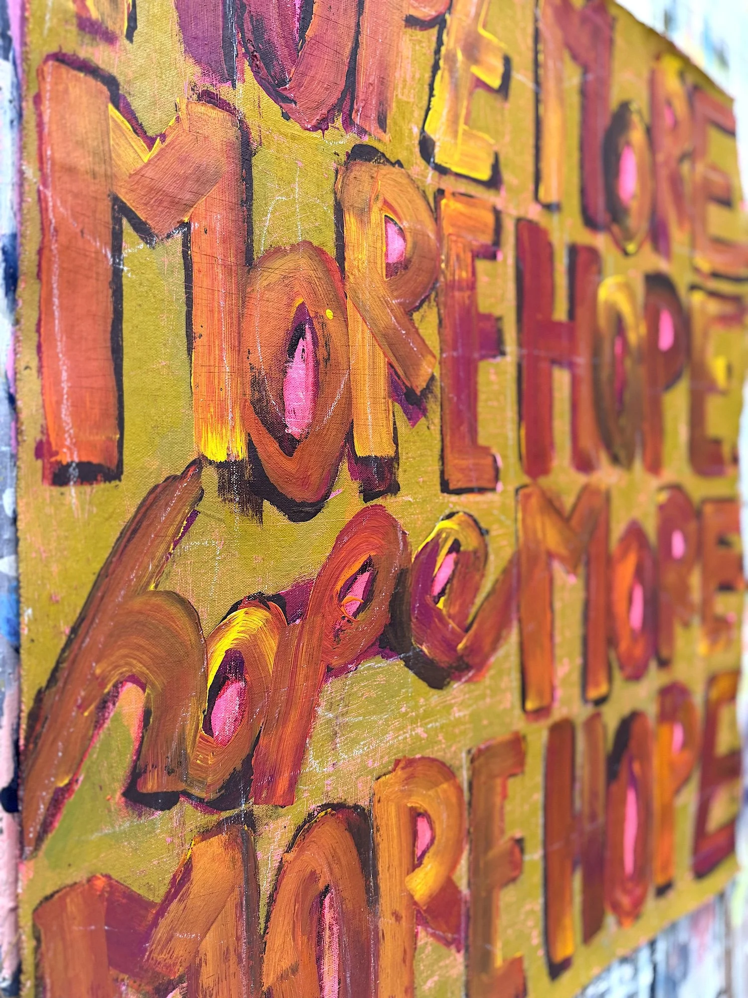 4LetterWords_unstretchedCanvas_HopeMore-35_28x24_2025_detail1.JPG